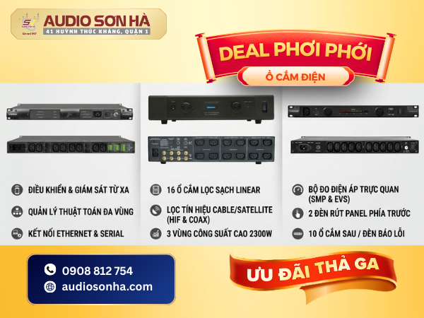 Đánh giá các dòng ổ cắm điện cao cấp giúp lọc nhiễu và bảo vệ thiết bị âm thanh