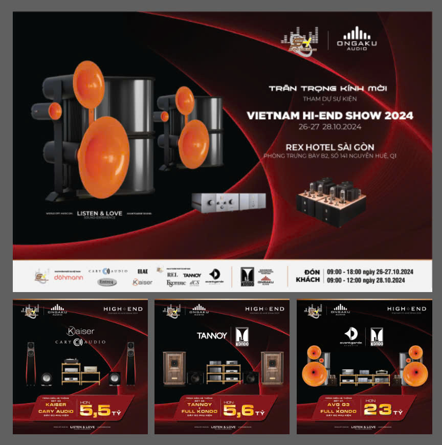 SỰ KIỆN SON HA AUDIO & ONGAKU AUDIO TẠI VIETNAM HI-END SHOW 2024