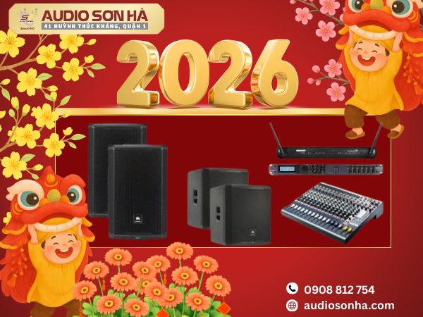 Khuyến Mãi Tết 2026 Tại Audio Sơn Hà: Combo Âm Thanh Hội Trường, Nhà Hàng, Quán Cà Phê Đỉnh Cao!