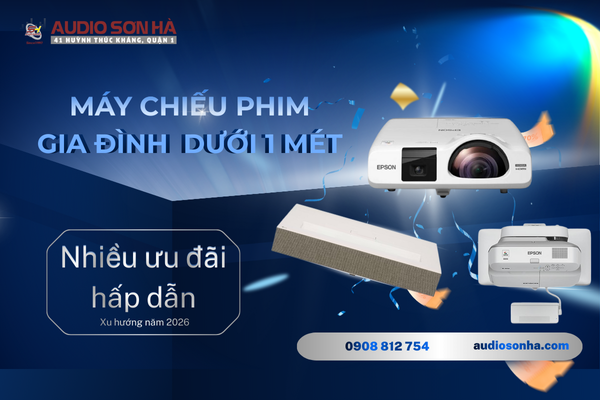 Máy Chiếu Siêu Gần 4K 2026: Top Máy Chiếu Phim Gia Đình Tốt Nhất Dưới 1 Mét