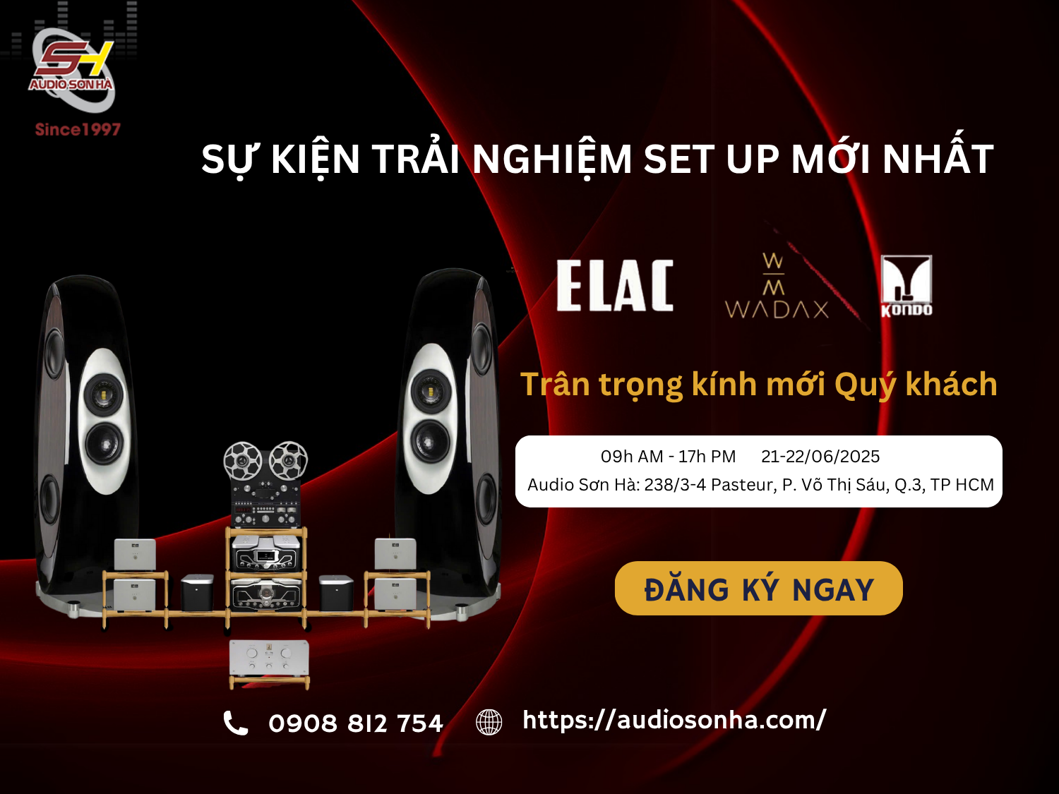 Thư Mời Tham Dự Buổi Trải Nghiệm Âm Thanh ULTR Hi-END Tại Sơn Hà
