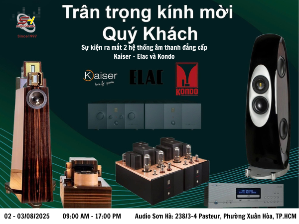 Thư Mời Tham Dự Sự Kiện Ra Mắt Hai Hệ Thống Âm Thanh Đẳng Cấp