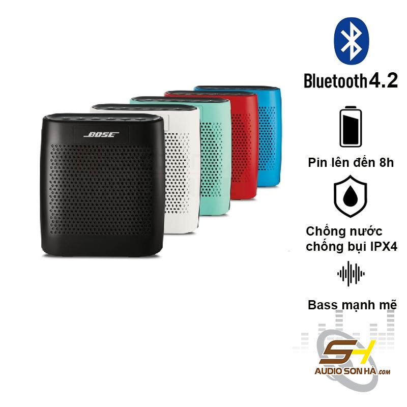 Loa Bose Soundlink Color 2 , lớp vỏ ngoài chống nước , Pin 8 giờ