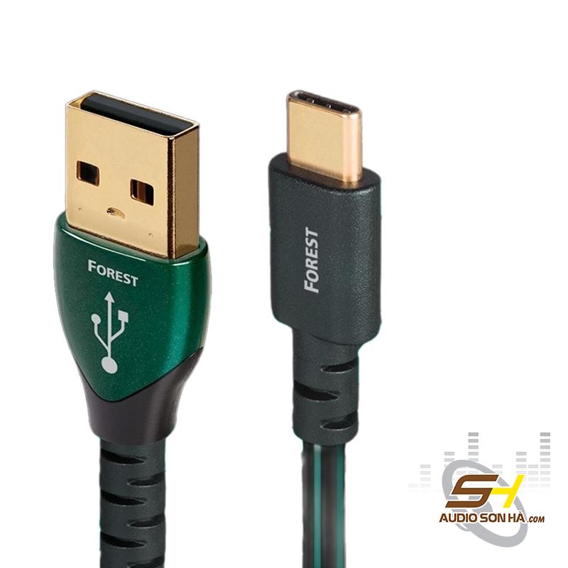 Dây USB AudioQuest Forest Type C to USB-A 0.75m