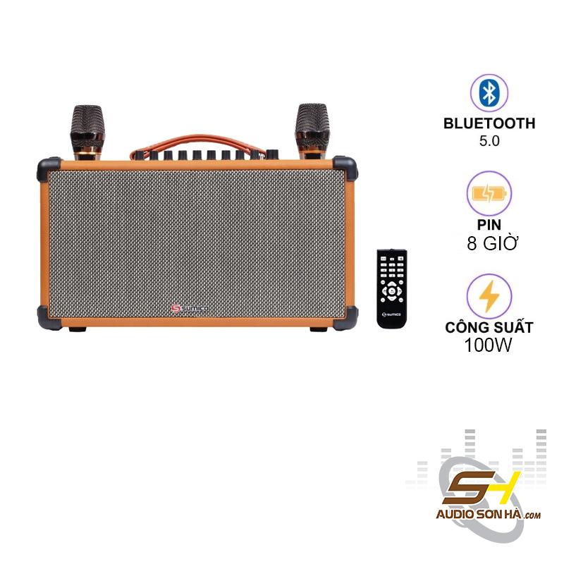 Loa di động SUMICO-S52/ BLUETHOOT 5.0/ PIN 8 GIỜ/ 100W