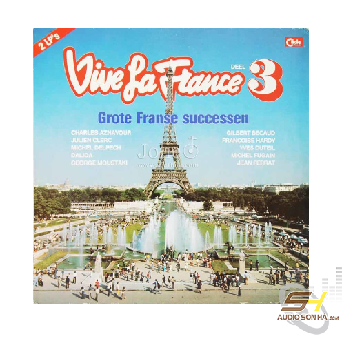 Đĩa than Vive La France 3 Grote Franse Successen 2LP