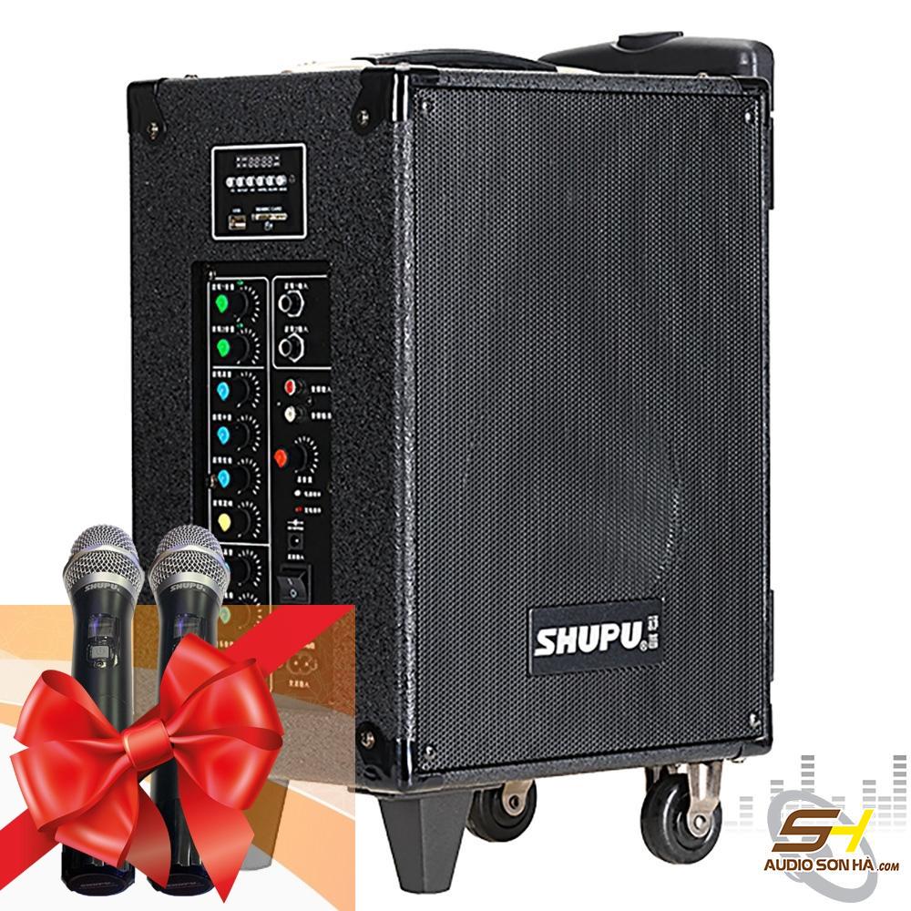 Loa trợ giảng Shupu SP-80M,Sử dụng ở phòng họp lớn khoảng 100-200 người,kèm  2 micro song song