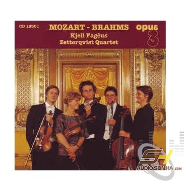 Băng Cối Kjell Fageus, Zetterqvist Quartet– Mozart  Brahms, Opus3 Record (7 inch)