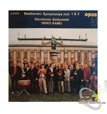 Băng Cối Stockholm Sinfonietta, Okko Kamu ‎Beethoven Symphonies Nos 1 & 2, Opus3 Record (7 inch)