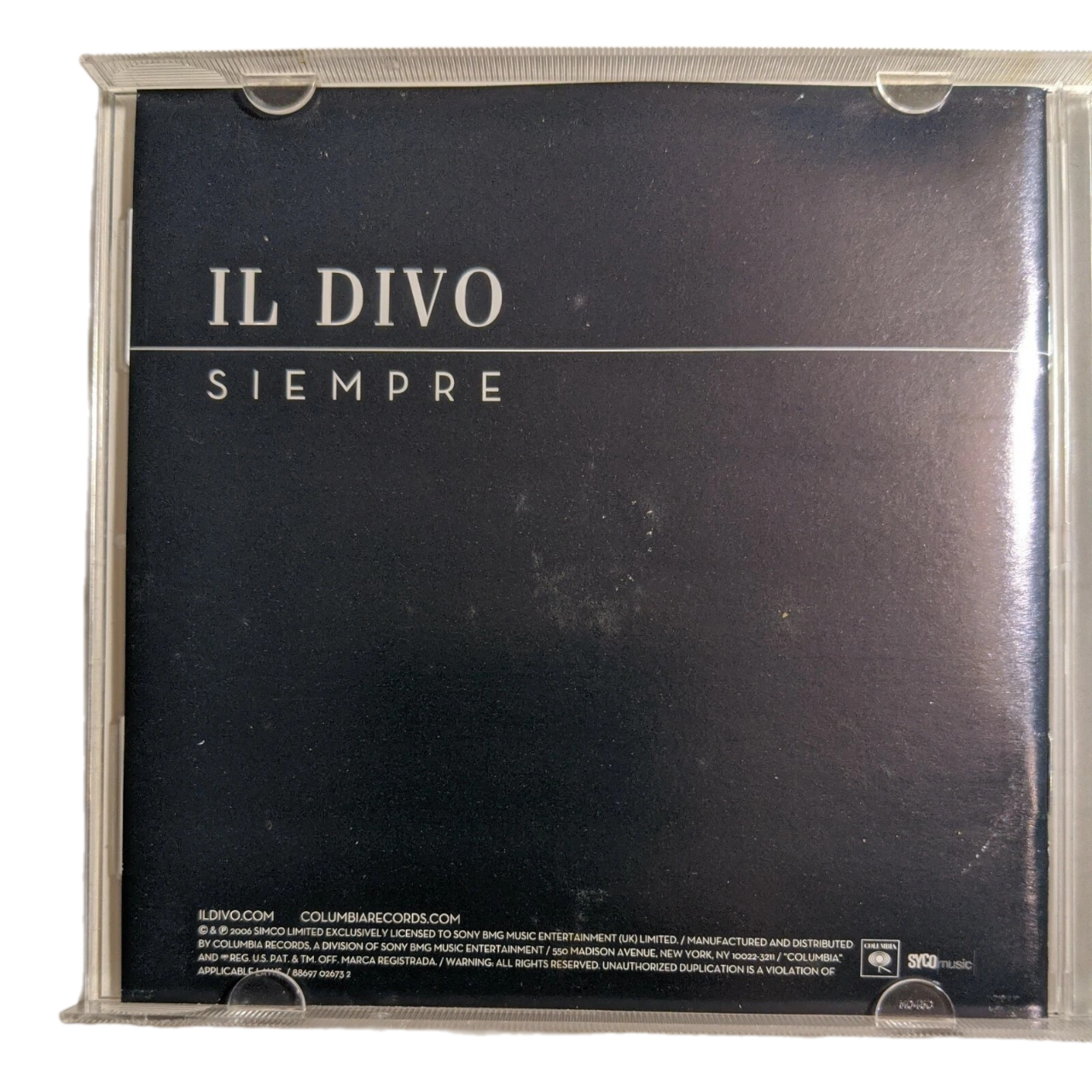 Đĩa CD IL Divo Siempre