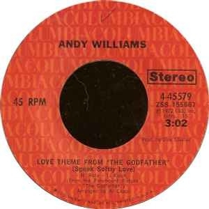 Đĩa LP Andy Williams - Love Theme From The Godfather / 45 Vòng . 7 Inh