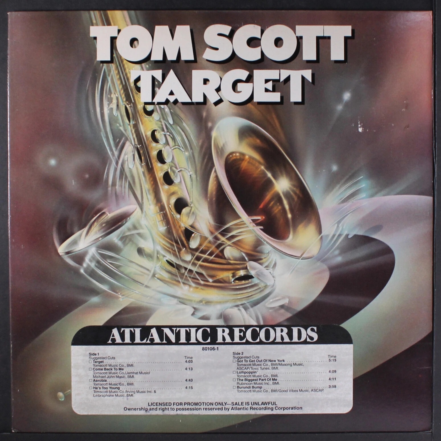 Đĩa LP Tom Scott Target / (BG/DR)