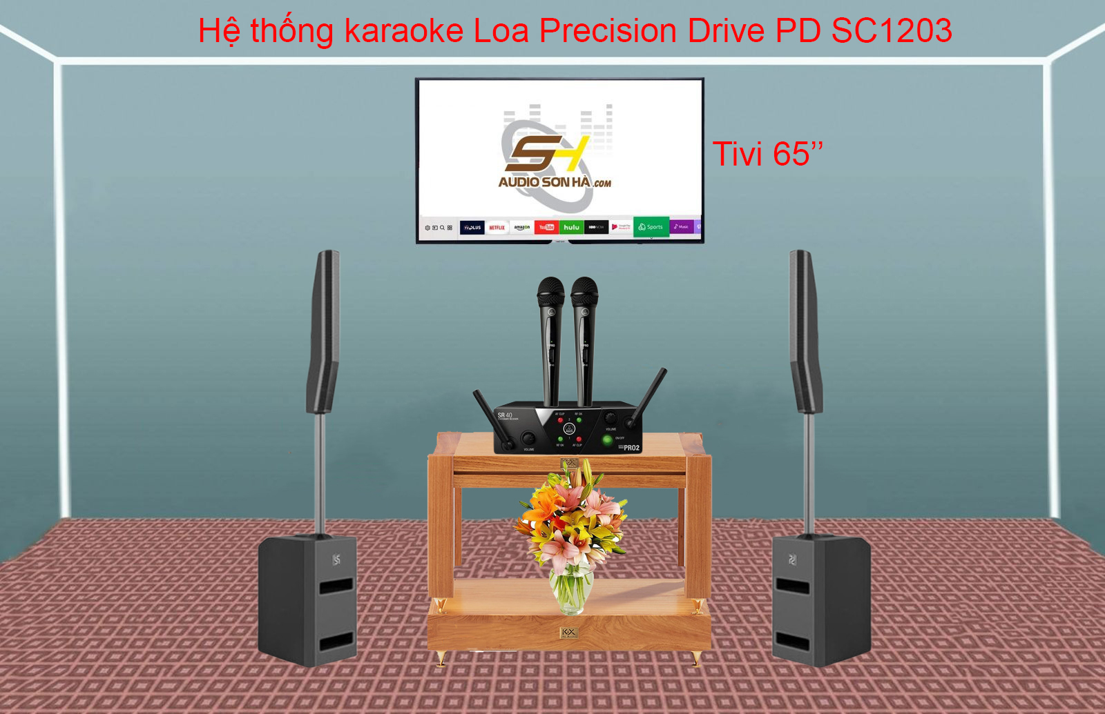 Hệ thống karaoke Loa Precision Drive PD  SC1203