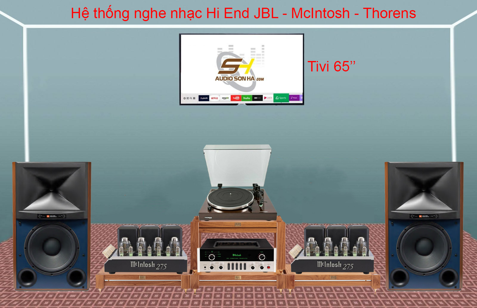 Hệ thống nghe nhạc Hi End JBL - McIntosh - Thorens