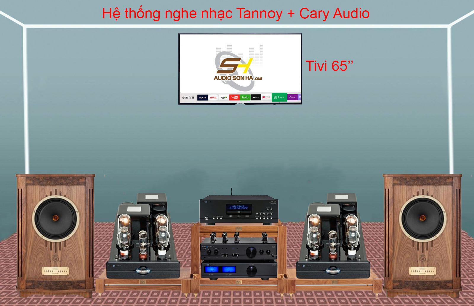 Hệ thống nghe nhạc Tannoy + Cary Audio