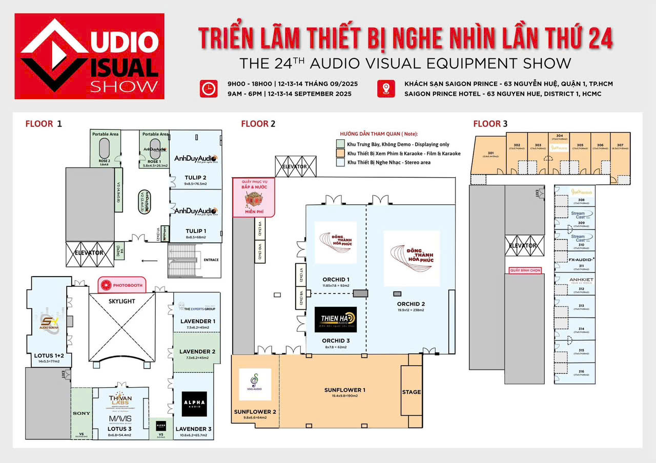 Thông tin chi tiết về Triển Lãm, Audio Sơn Hà đặt tại lotus 1+2