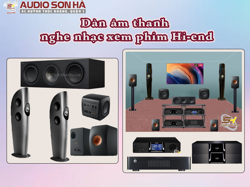 Dàn âm thanh nghe nhạc xem phim Hi-End  Audio Sơn Hà