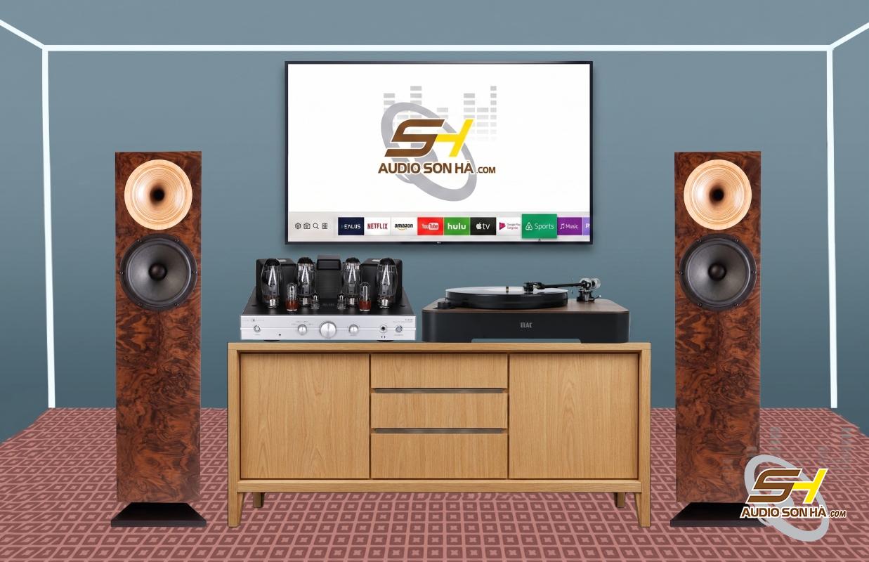 Hệ thống nghe nhạc loa Odeon Audio Celest, Elac Miracord 80, Cary Audio SLI-100