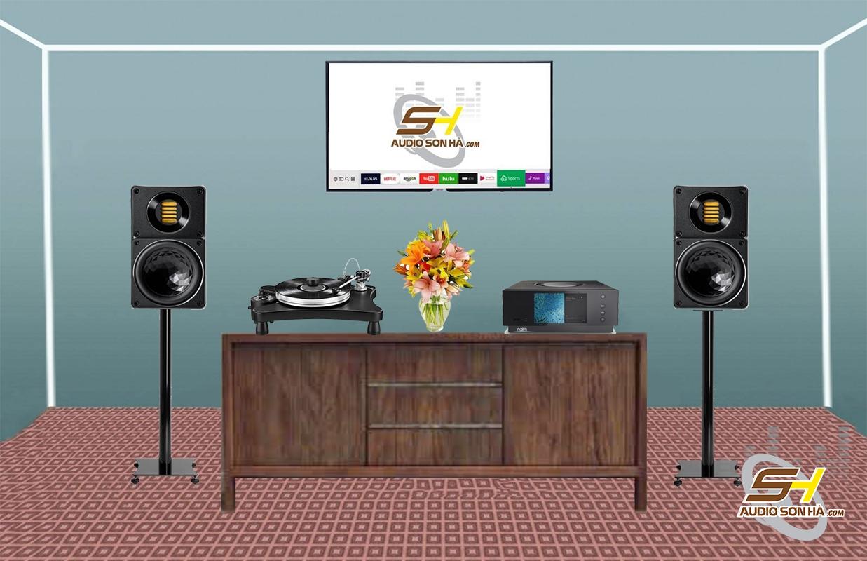 Hệ thống nghe nhạc Loa Elac 312.2 + Amply All in one Naim Uniti Atom 