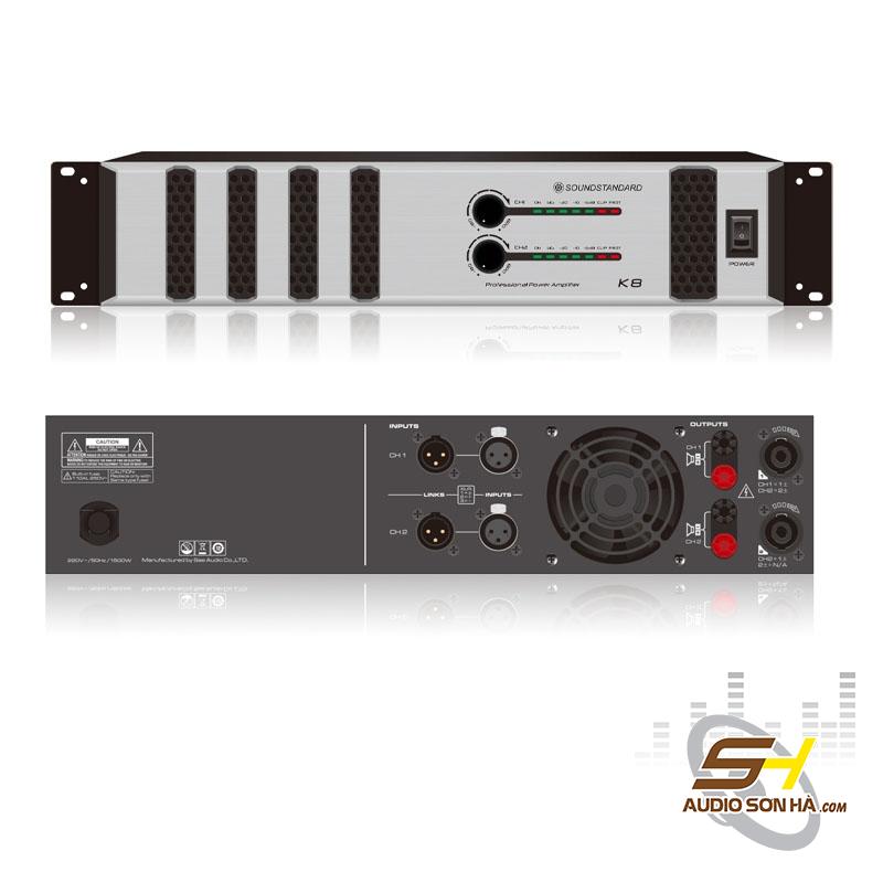 Power Amply SoundStandard K8 / 2 kênh