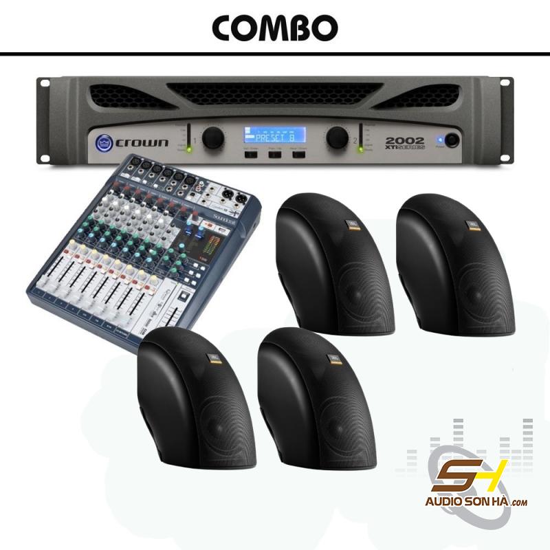 Combo Crown XTI 2002 - Soundcraft Signature 10 - JBL Control CRV