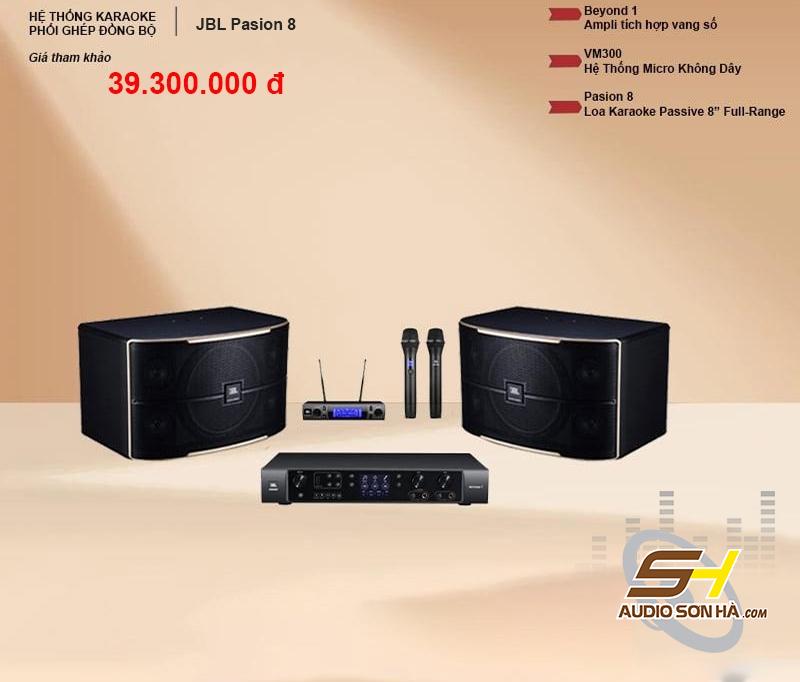 Hệ thống karaoke JBL Pasion 8..CHẤT ÂM JBL HUYỀN THOẠI- NGHE LÀ HAY , HÁT LÀ MÊ