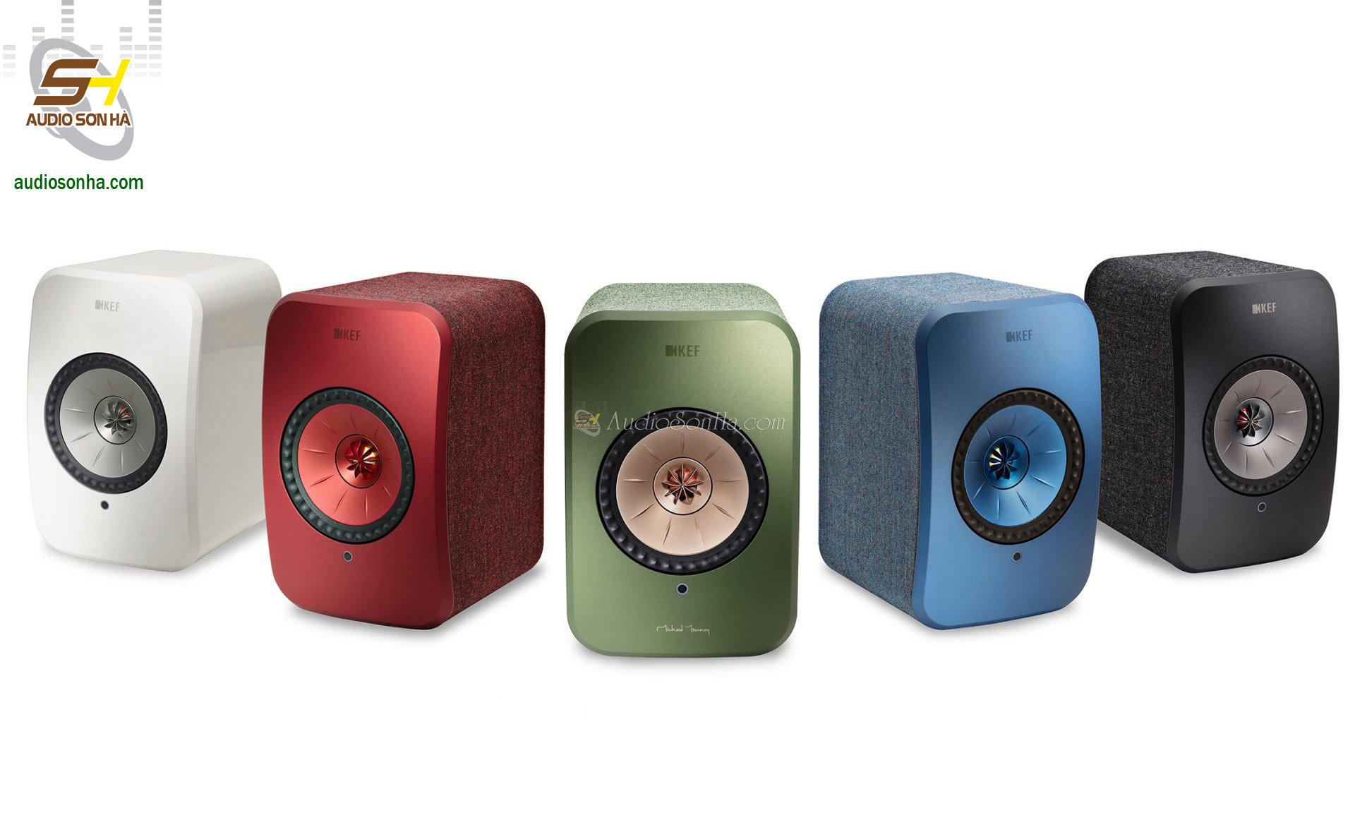 Cặp Loa KEF LSX /Loa không dây/ MÀU ĐỎ