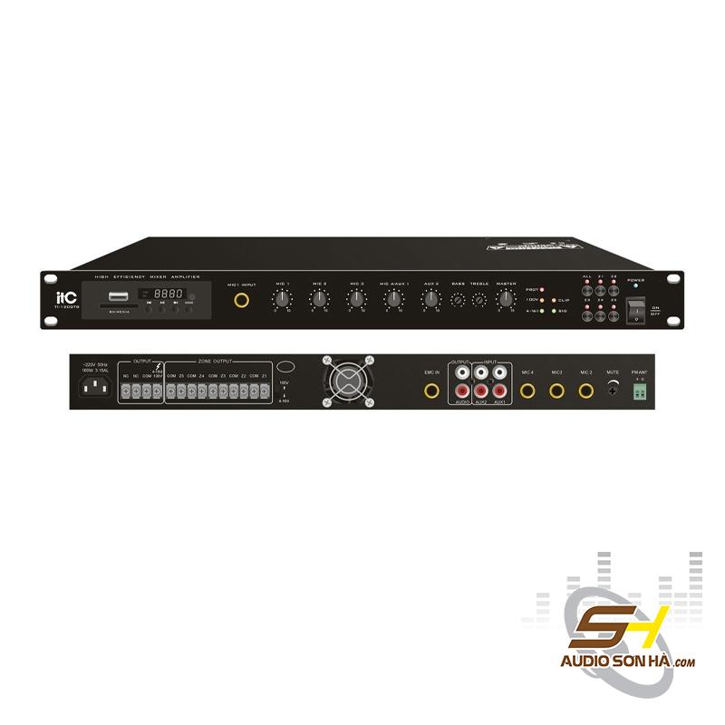 Amply 5 vùng ITC TI-120DTB (120W, MP3, FM, Bluetooth)