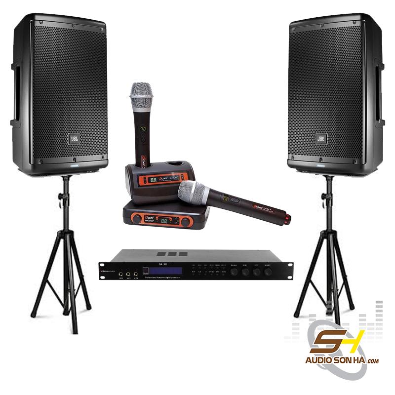 Bộ karaoke Loa JBL EON 610 + Boston Acoustics BA X8 + Micro DCom Max 7