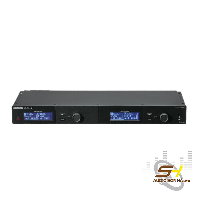 Bộ thu không dây digital bốn kênh kết nối Dante SHURE SLXD4QDAN+