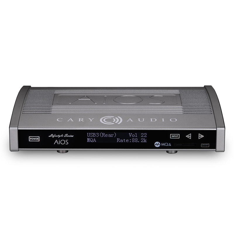 Cary Audio AiOS (All-in-One-System),Công suất khuếch đại: 75 Watt/kênh,Thông qua Wifi,