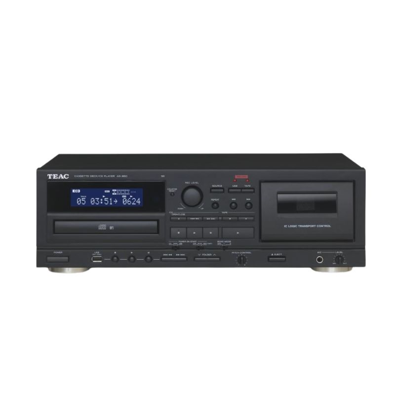 Đầu CD/Cassette TEAC AD-850-SE -Thu , phát  từ CD sang Cassette / Tặng 5 băng + 5 Cd
