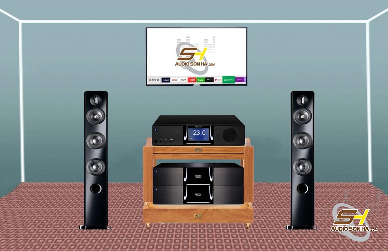 Pioneer  Loa ,Classe Audio Pre + Power mono block Sigma SSP, hệ thống