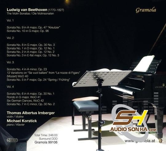 Đĩa SACD Ludwig van Beethoven: The Violin Sonatas  ( Bộ 4 Đĩa )