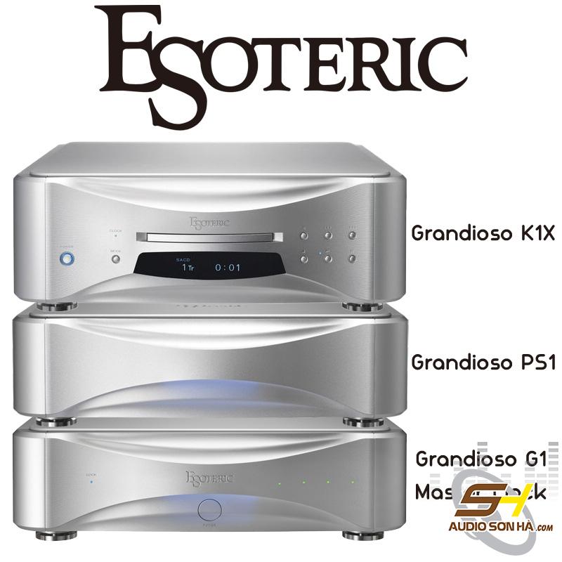 Hệ thống Esoteric Grandioso G1 - PS1 - K1X,  CD/SACD/Master Clock, Nguồn PS1, Xuất xứ: Tokyo, Japan