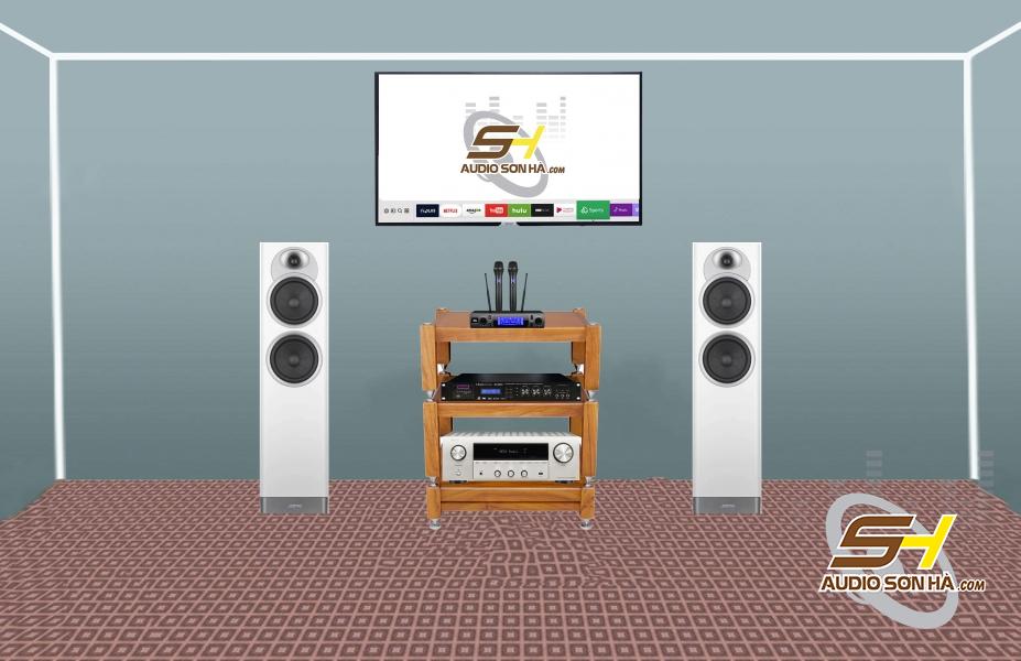 Hệ thống Karaoke và nghe nhạc Loa JAMO S7-27F & Amply Denon DRA-800H