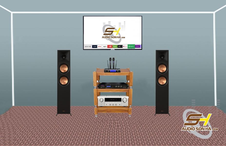 Hệ thống Karaoke và nghe nhạc Loa Klipsch RP-6000F II & Amply Denon DRA-800H