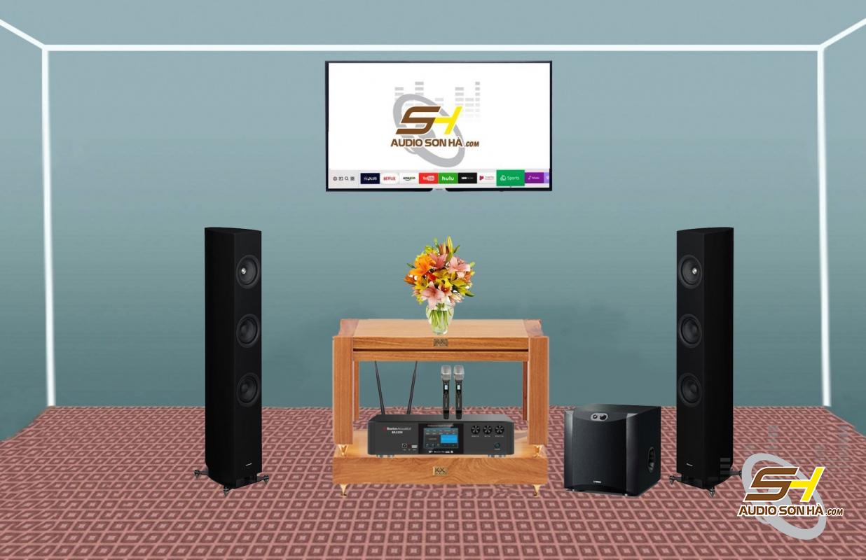 Hệ thống Karaoke và nghe nhạc Loa Pioneer S71K & Amply Boston Acoustics BA2250 + Sub Yamaha NS-SW200