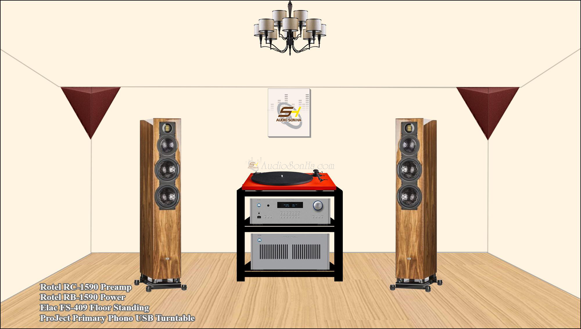 Hệ thống nghe nhạc Elac & Rotel