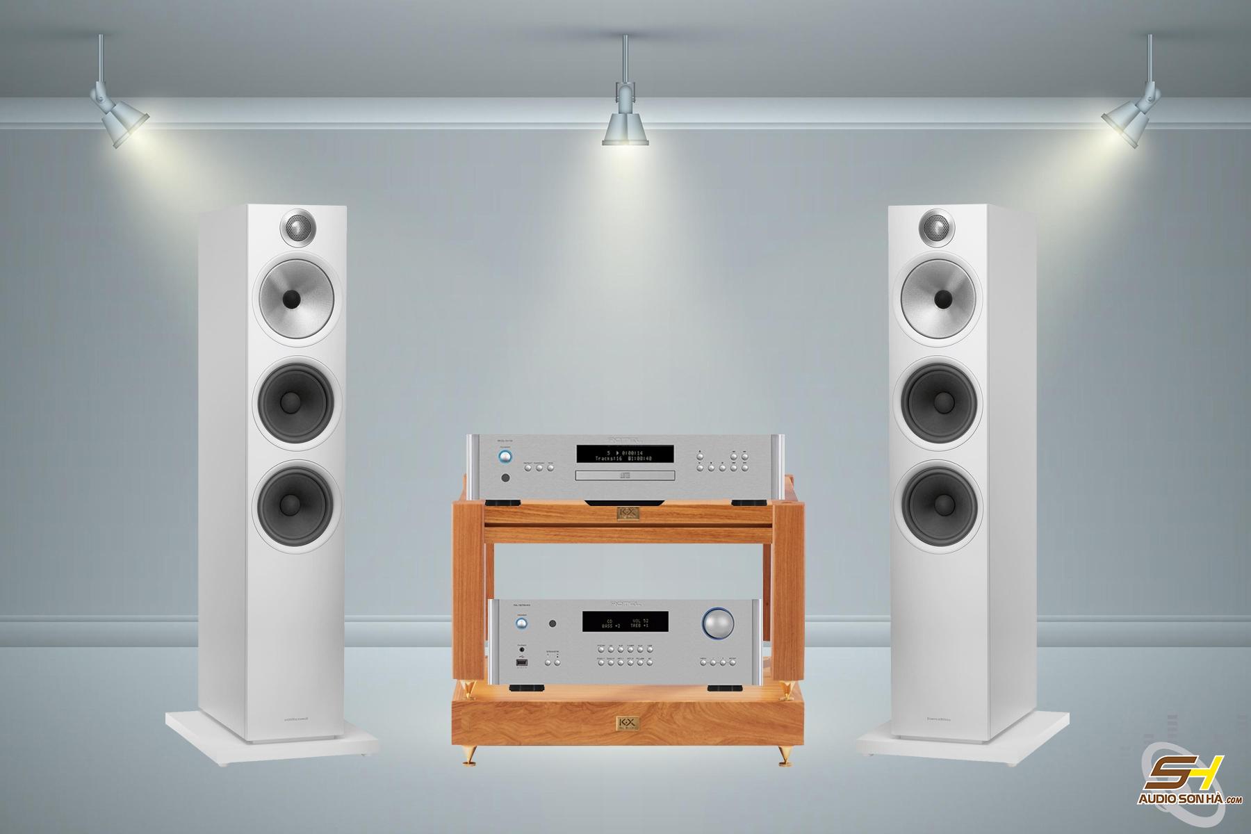 Hệ thống nghe nhạc Hi End Loa B&W 603 - Rotel
