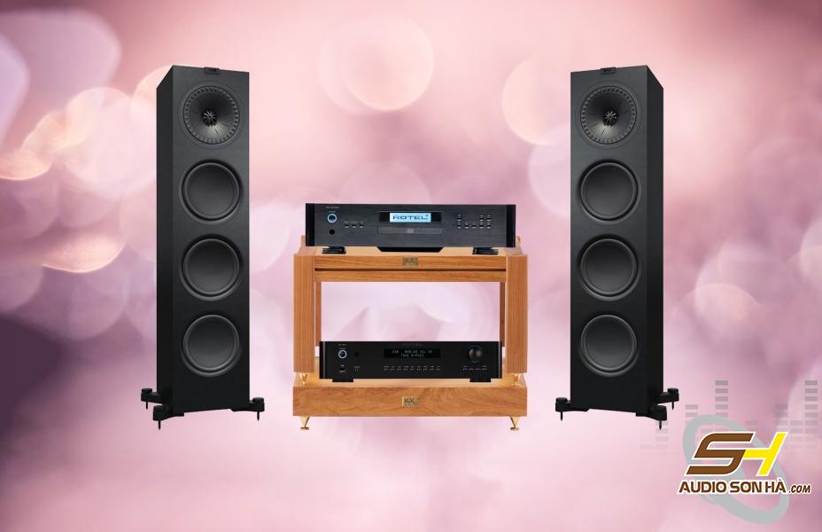 Hệ thống nghe nhạc Hi End Loa KEF Q950 - Rotel