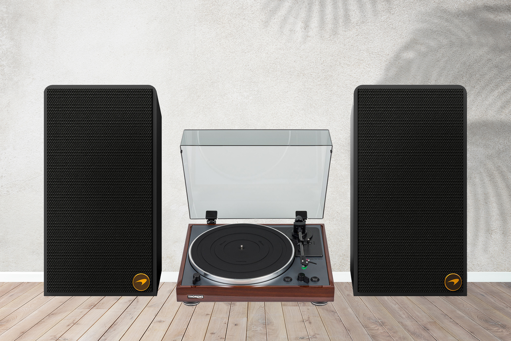 Hệ thống nghe nhạc Loa Klipsch The Fives McLaren Edition - Mâm đĩa than Thorens TD 202