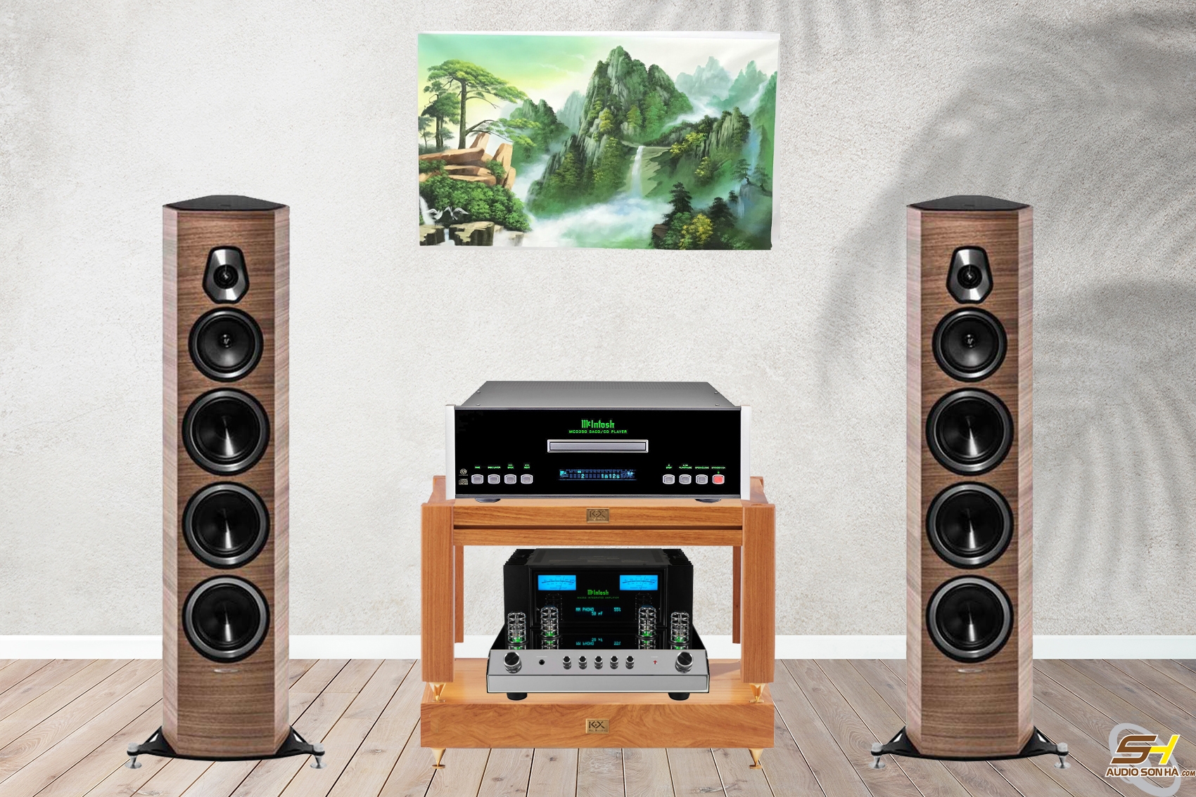 Hệ thống nghe nhạc Hi End Loa Sonus Faber Sonetto VIII - McIntosh