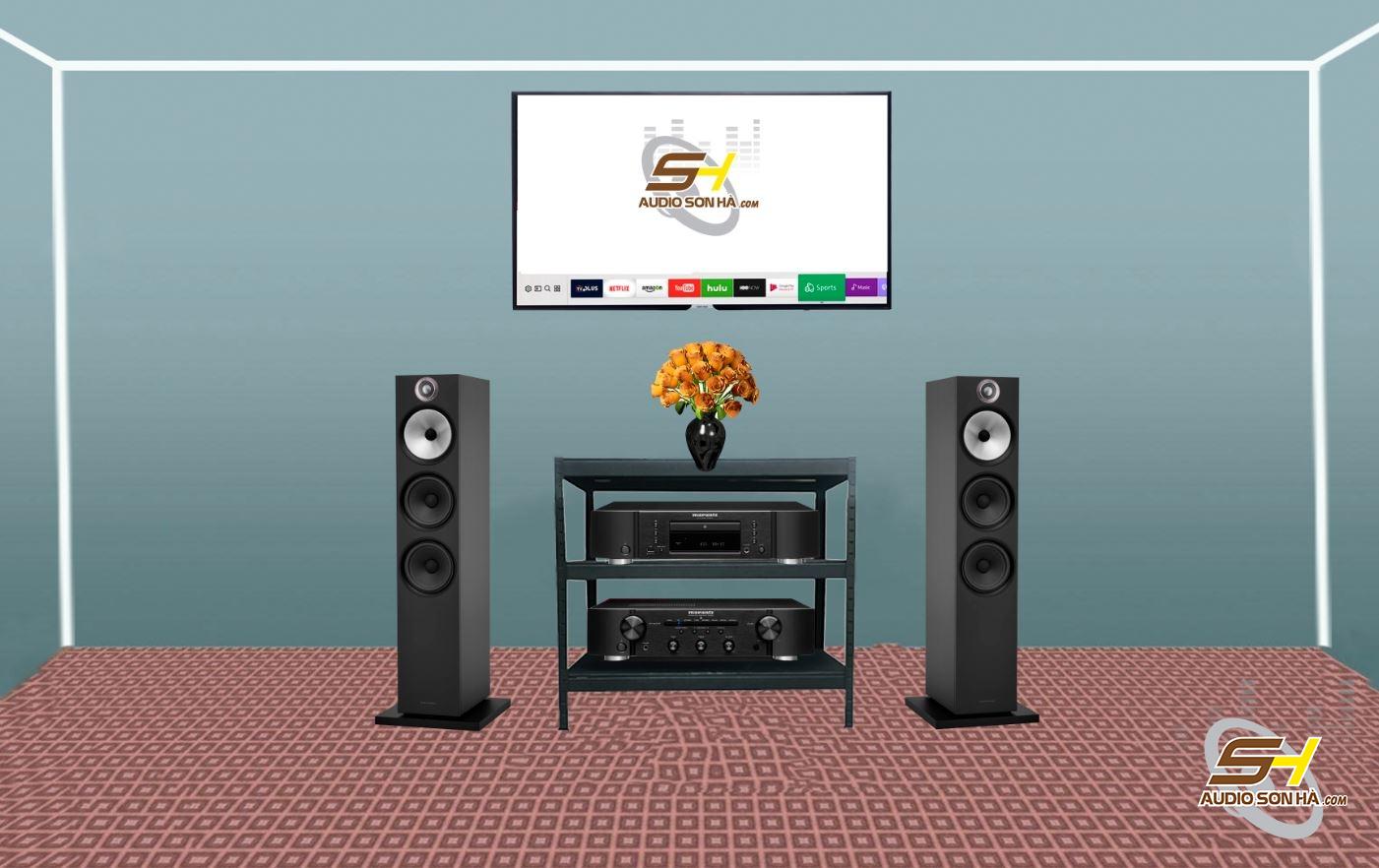 Hệ thống nghe nhạc loa B&W 603 S2 Anniversary Edition & Combo Marantz CD6007 - Amply PM6007