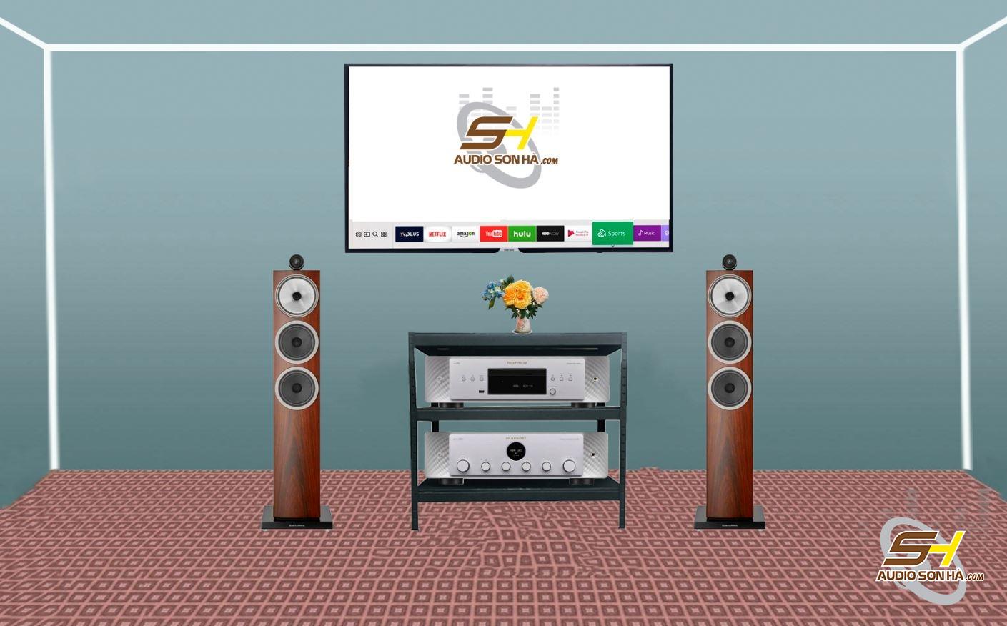 Hệ thống nghe nhạc loa B&W 703 S3 và Amply tích hợp Marantz 40n - Marantz CD60