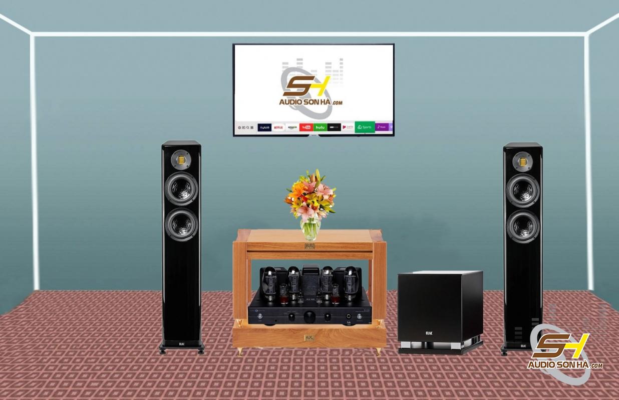 Hệ thống nghe nhạc Loa Elac Vela FS 407.2 + Amply đèn Cary Audio SLI-100 Tặng Sub