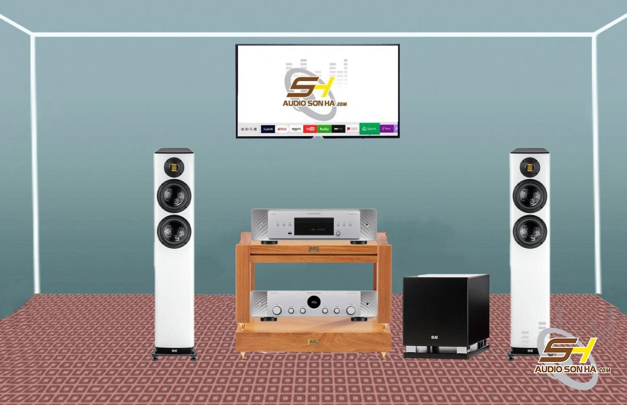 Hệ thống nghe nhạc Loa Elac Vela FS 407.2 + Maratnz Stereo 70S Amply/ CD60 Tặng Sub