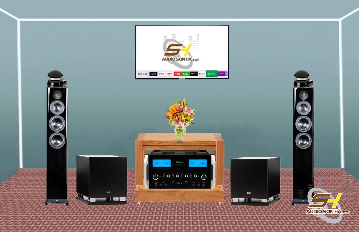 Hệ thống nghe nhạc Loa Elac Vela FS 409.2 + Super Tweeter 4Pi Plus V & Amply Mcintosh MA9500 Tặng Sub