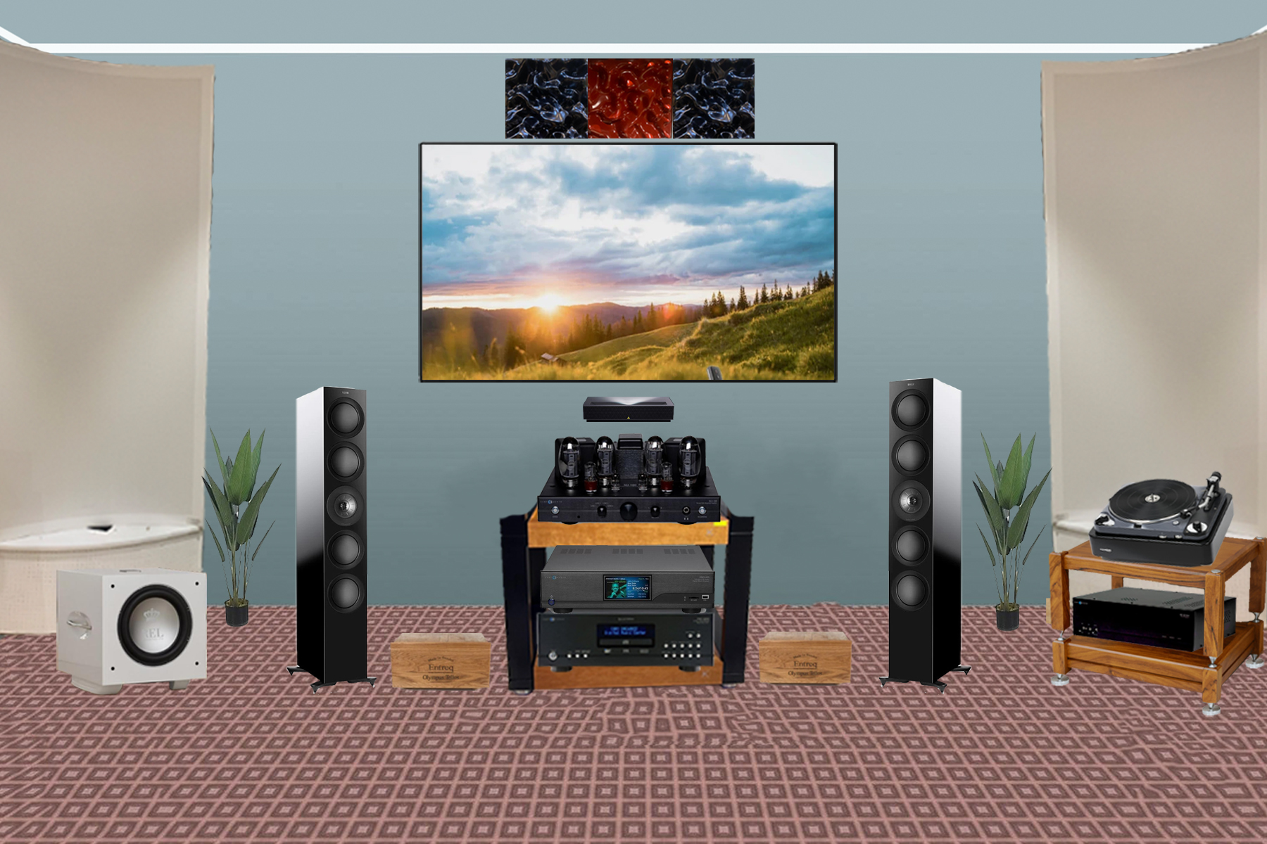 Hệ thống nghe nhạc Loa KEF R11 Meta & Amply Cary Audio SLI-100 /DMS-650 / DMC-600SE 