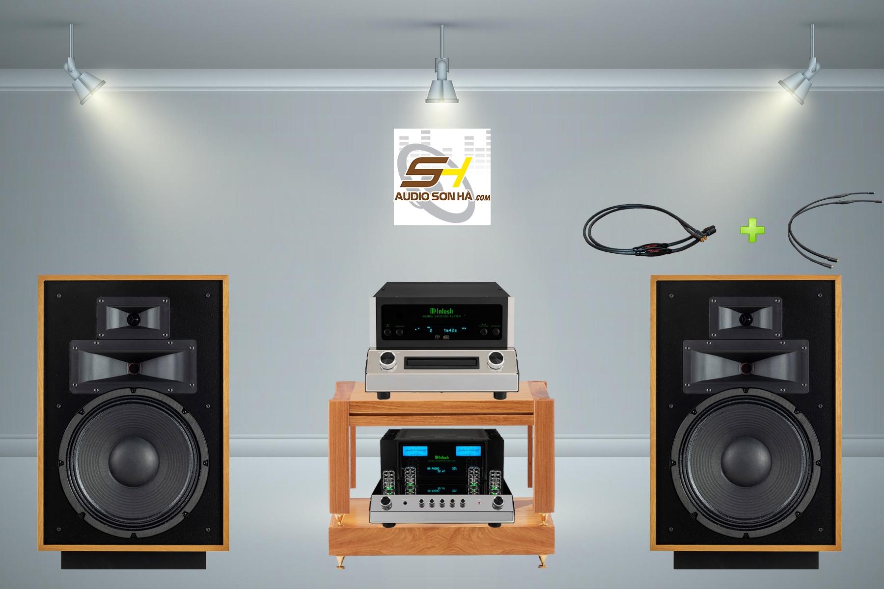 Hệ thống nghe nhạc loa Klipsch Heresy IV - McIntosh MCD85 - McIntosh MA352 Hybrid TẶNG